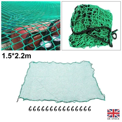 £16.41 • Buy Heavy Duty Cargo Net Strong Safety Netting Truck Skip Climbing Trailer Net Green