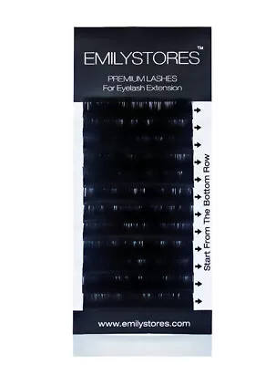 Emilystores Eyelash Extensions 0.15mm Thickness C Curl 11mm Silk Mink Fake Eye • $11.99