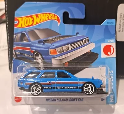 Hot Wheels 2023 HW J Imports #47 Nissan Maxima G910 Drift Car Blue/Red JDM  • £5.50