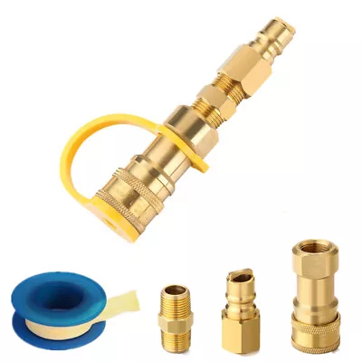 3/8 Inch LP Propane Hose Natural Gas Quick Connect Disconnect Fittings Kit BBQ • $15.89