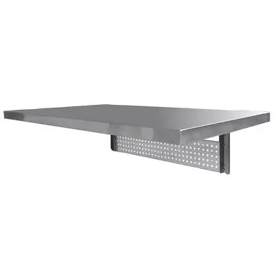 Folding Workbench Wall Mount Table 4ft Space Saver Stainless Heavy Duty NEW • $215.95