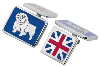 Union Jack & British Bulldog Cufflinks  925 Sterling Silver By JewelAriDesigns • £200.34