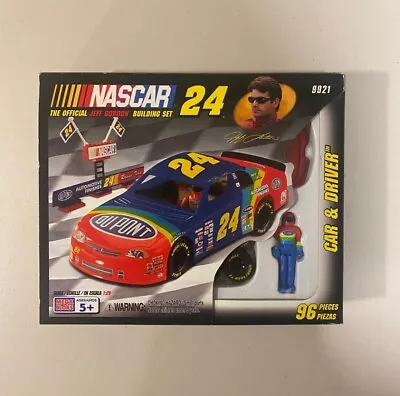 Vintage Mega Bloks NASCAR Jeff Gordon #24 Official Building Set #9921 96 Pcs NEW • $29.99