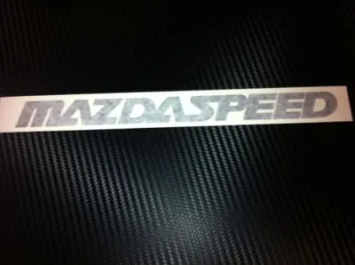 Racing Decal Sticker For Mazdaspeed (New) Black • $9.50