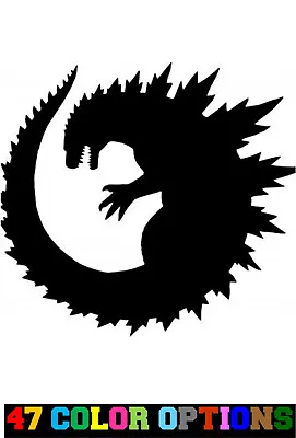 Vinyl Decal Truck Car Sticker Laptop - Movies Kaiju Monster Round Godzilla • $4