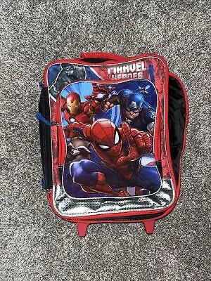 Marvel Heroes Spider-man Iron Man Capt America Avengers Rolling Suitcase 16 Inch • $28