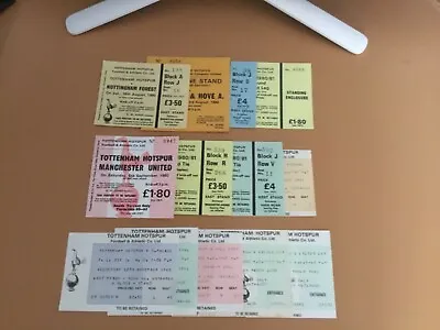 £5 • Buy 80/1 TICKETS Tottenham Spurs (listed Individually) 1980/1981