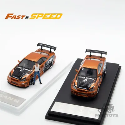 Fast Speed FS 1:64 Skyline GT-R R34 Z-Tune NFS 7 Underground Russian Gold Car • $32