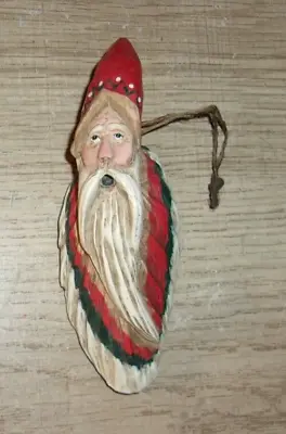 Vintage Midwest Of Cannon Falls Limb Folk Old World Santa 4.5  Ornament • $16.71