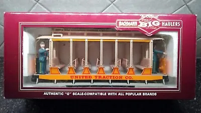 Bachmann Big Haulers Open Street Car United Traction Co. G Scale Train #93938 🚂 • $94.95