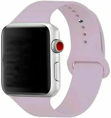 $5.49 • Buy For Apple Watch Series 7 6 5 4 SE Sport Silicone Band Strap 38/40/42/44mm IWatch