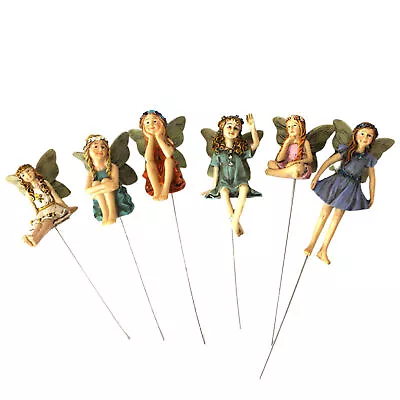 6 Pieces Garden Miniatures Fairies Mini Garden Figurine Fairies Decor For Fairy • $19.80