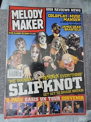 Melody Maker  Magazine Slipknot Joey Jordison August 2000 • $25
