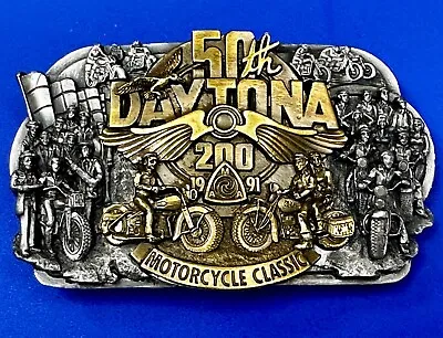 50th Daytona Motorcycle Classic Ride Vintage AMA Great Destinations Belt Buckle • $45