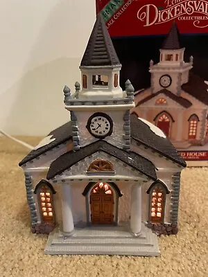 $29.99 • Buy Vintage Lemax Dickensvale Christmas Village Porcelain Lighted House Church