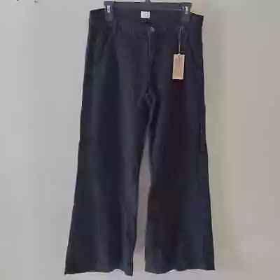 J Brand Black Denim Joplin Palazzo Wide Leg Jeans 27 NWT • $99