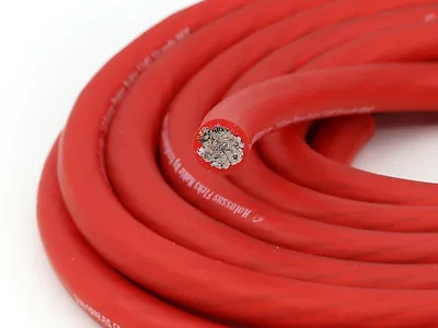 KnuKonceptz Kolossus Flex 4 Gauge Red OFC Power Wire 2058 Strands Of Copper • $1.95
