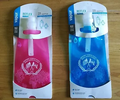 Vapur Reflex Anti Water Bottle Foldable Sport Bags 16oz Golf Pink & Blue 2pcs  • $15.54