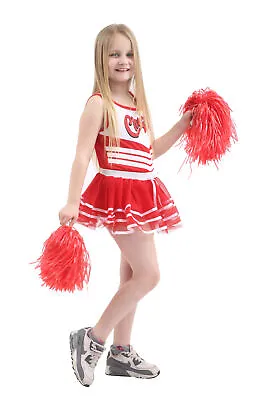 Children Cheerleader Cheers Girls Vest Skirt School Book Day Week Costume Outfit • £5.50