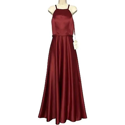 Morilee Madeline Gardner Womens Dress 6 Burgundy Red Evening Event Occasion • $50.99