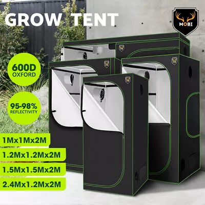 $135.95 • Buy [17%off] Indoor Grow Tent Kits Hydroponics 600D 1x1/1.2x1.2/1.5x1.5/2.4x1.2