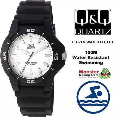 Vq84j004 Q&q 100-metres Gents Diver Style Watch Citizen Made - Swimming Watch • $39.20