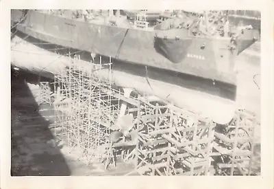 Old Photo Snapshot USS Nevada Third United States Navy Ship Battleship #33 Z44 • $18