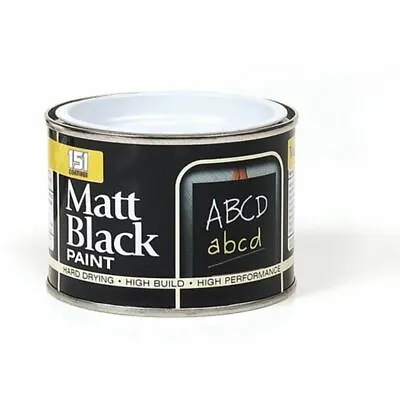 Matt Black Paint Board School Chalk Wood Metal Concrete 151 Coatings 180ml • £5.59