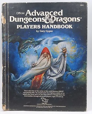 AD&D Players Handbook Updated Cover Fair+ Gary Gygax  TSR • $51