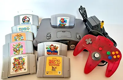 Nintendo 64 Console N64 Bundle W/controller & Lot Of 8games Super Mario 64 Japan • $90.75