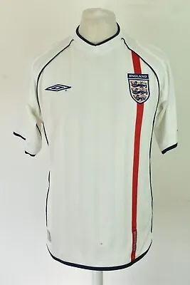 UMBRO England 2001-02 Home Football T-Shirt Size M Mens Outdoors Outerwear • £19.41