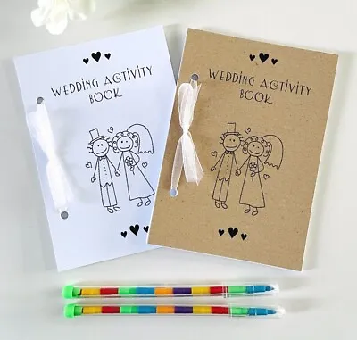 Kids Wedding Activity Pack Book Table Favour A6 Size Party Colouring Puzzles • £1.75