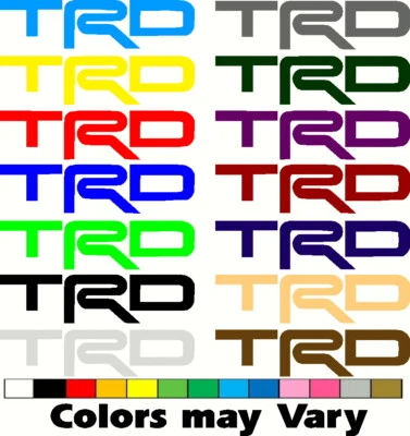 $5.75 • Buy 6  TRD Toyota Decal (Buy 1 GET 3 FREE) Decal Vinyl Sticker JDM Window Euro Truck