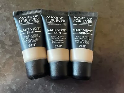 (3) Makeup Forever Matte Velvet Skin Full Coverage Foundation ~ Y205 5 Ml Each • $23.95