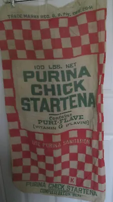 Vintage Feed Bag - Purina Chick Startena • $25
