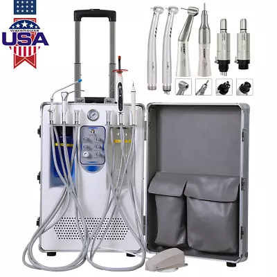 Portable Mobile Dental Delivery Unit Cart Compressor Suction/Handpiece Kit 2/4H • $28.14