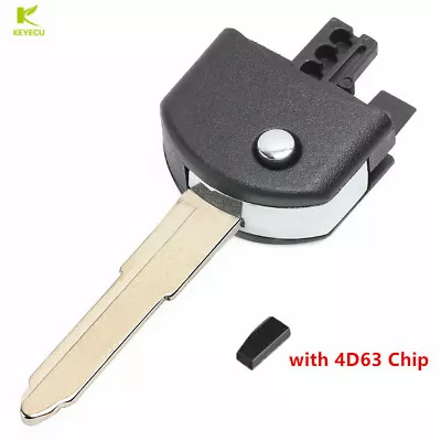 Replacement Remote Flip Key Uncut Blade With 4D63 80 Bits Chip For Mazda 2 3 5 6 • $7.74