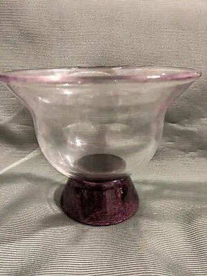 CAITHNESS GLASS BOWL.14cm X 16.5cm • £18.99