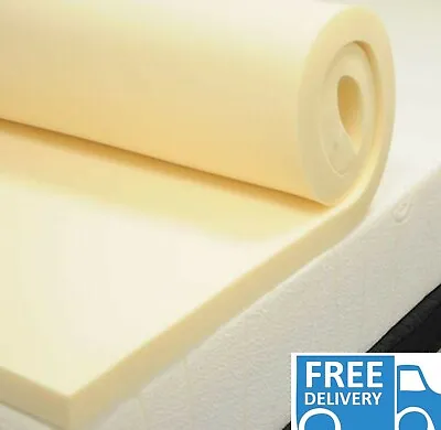 £32.99 • Buy Orthopaedic Memory Foam Mattress Topper | 1 - 2  Thick  Without Cover UK Made