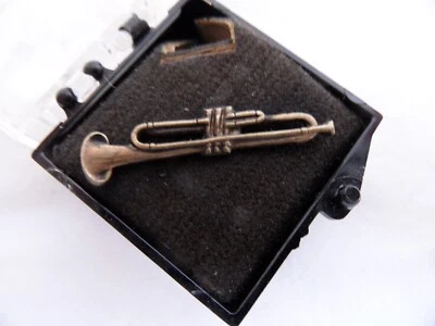 $8.50 • Buy Trumpet Tie Tack Necktie Band Music French Horn Lapel Hat Pin Jacket Trombone