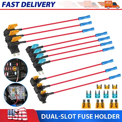 15/20x 12V Car Add-a-Circuit Fuse Adapter Standard Mini Tap Blade Fuse Holder • $9.49