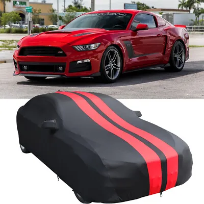 $159.47 • Buy For 2000-2022 Ford Mustang GT Indoor Car Cover Dustproof Satin Stretch Custom HG