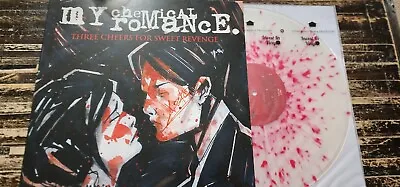 My Chemical Romance Three Cheers For Sweet Revenge Signed Red Splatter  Vinyl  • $500