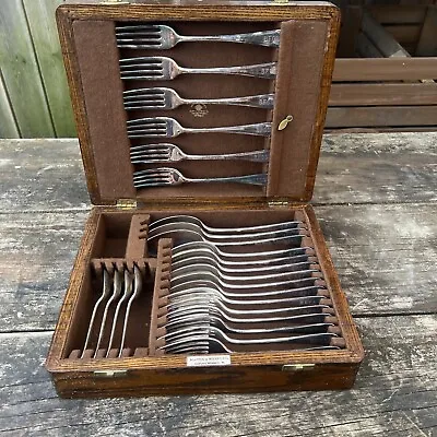 Mappin And Webb Mappin Plate Cutlery Spoons & Forks 25 Pieces Boxed (SWB1) • £45