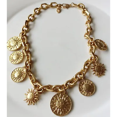 $16.99 • Buy 16  Zara Charms Bib Collar Statement Necklace Gift Vintage Women Party Jewelry