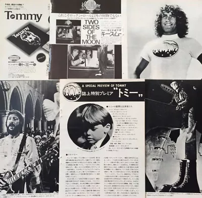 Tommy ROGER DALTREY Elton John ERIC CLAPTON THE WHO 1975 CLIPPING JAPAN ML 7J 9P • $7.58