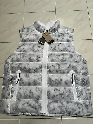 Nike Tech Pack Therma-Fit Mens 2XLT New White Black Bubble Vest DN2817-100 • $120.50