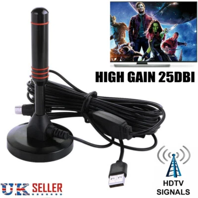 £8.79 • Buy 30dbi Truck /Boat /Campervan Gain Digital Freeview Antenna DVB-T TV Aerial Car