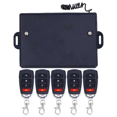 Wireless Garage Door Opener Kit Keychain Remote Control Set • £23.83