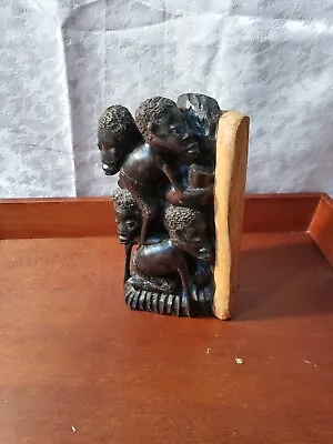 Makonde Tree Of Life Hand Carved African Wood Sculpture  • $40